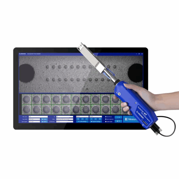 AutoGet MT Fiber Endface Inspector inspecting multi-core optical fiber endfaces