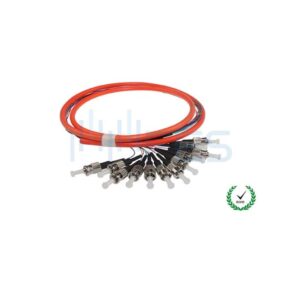 ST multimode OM2 multifibers fanout fiber optic pigtails 12 cores fibers 3m