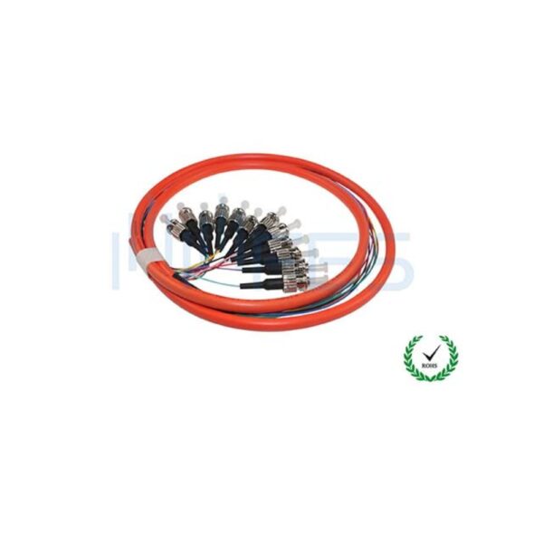 Thaifiber ST multimode OM2 multifibers fanout fiber optic pigtails 12 cores fibers 3m (2) Thaifiber ST multimode OM2 multifibers fanout fiber optic pigtails 12 cores fibers 3m (2)