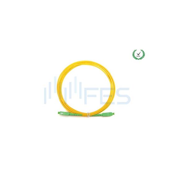 SC/APC to SC/APC single mode fiber optic patch cord 3.0mm LSZH