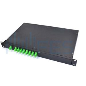 1*8 PLC Optical Fiber Splitter 1×8 SC/APC Patch Panel Rackmount Splitter