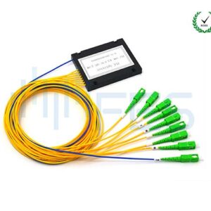 16.2dB Insertion Loss Fibre Optic Splitter Gigabit Passive Optical Network ABS 1 x 8