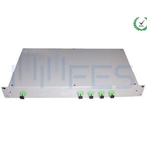 1×4 Fiber Optic Splitter Patch Panel Type , Rack Mount PLC Splitter 1U 19”