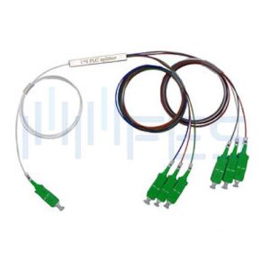 1×6 PLC Fiber Optic Splitter Mini Blockless Tube Type SC UPC Connector