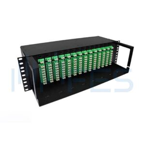 2x16 PLC Fiber Optic Splitter LC/APC 3U Rack Mount