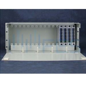 4U PLC Fiber Optic Splitter Patch Panel 16 Slots SC/APC LC/APC