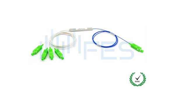 1×4 LSZH PLC Fiber Optic Splitter Corning SMF-28e 1–2m