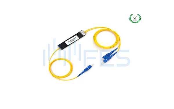 Low Loss 1×2 Fiber Optic Splitter FTTH FC/UPC Corning