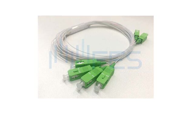 Mini Tube PLC Fiber Optic Splitter 2×4 SC/APC LC/APC