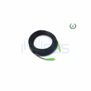 Outdoor SC/APC Fiber Optic Patch Cord Black 3.5mm PE Cable