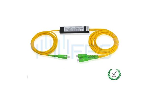 SC/APC Single Mode FBT Fiber Optic Splitter 1×2