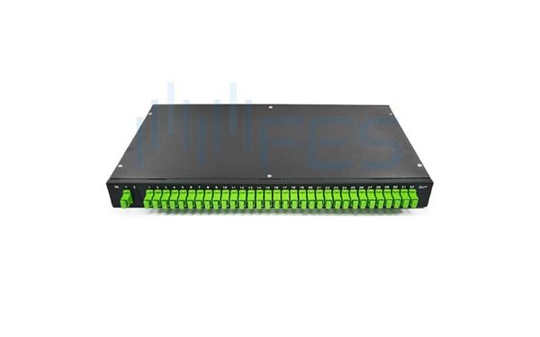 SC/APC 1×32 Fiber Optic PLC Splitter – Rack Mount LGX Box SC/APC 1×32 Fiber Optic PLC Splitter Rack Mount