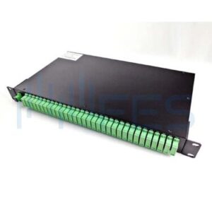 SC:APC Fiber Optic Splitter Rack Mount Patch Panel 1U Aluminium Alloy 1×64(2)-thaifiber
